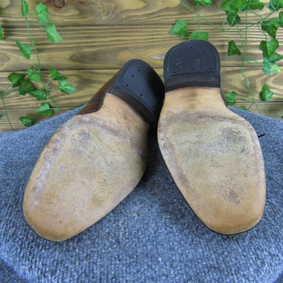 Freeman Men's Wingtip Oxford Brogue Brown Size 9.5 Wide Used 2025 - Picture 7 of 7